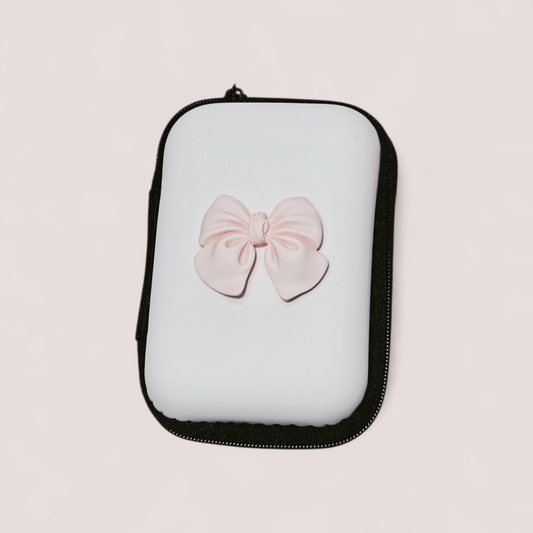 Schattig Babyroze Oplaadtasje met Strikje